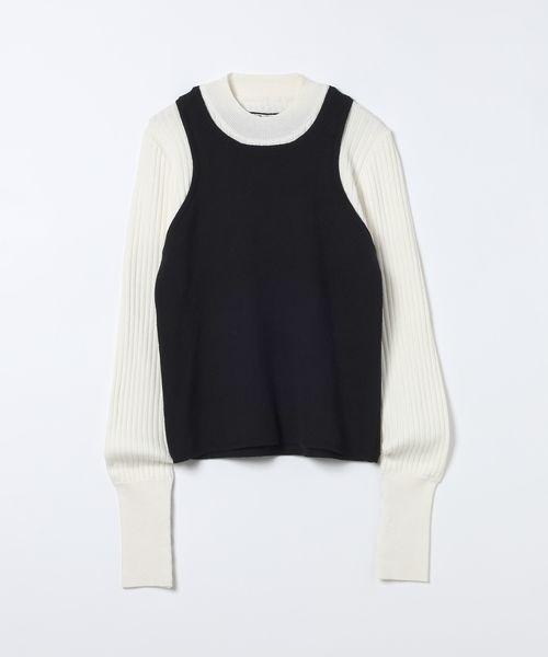 JEANASIS(ジーナシス)の「12Gバイカラーレイヤープルオーバー/617331(ニット/セーター・レディース・パープル系その他/ホワイト系その他/グレー系その他・FREE)」の18枚目の写真