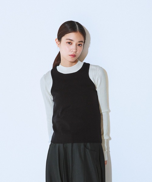 JEANASIS(ジーナシス)の「12Gバイカラーレイヤープルオーバー/617331(ニット/セーター・レディース・パープル系その他/ホワイト系その他/グレー系その他・FREE)」の17枚目の写真