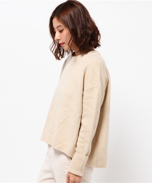 JOURNAL STANDARD(ジャーナルスタンダード)の「カシミヤウールビッグシルエットクループルオーバー#(ニット/セーター・レディース・ベージュ/ライトグレー/チャコールグレー・FREE)」の18枚目の写真