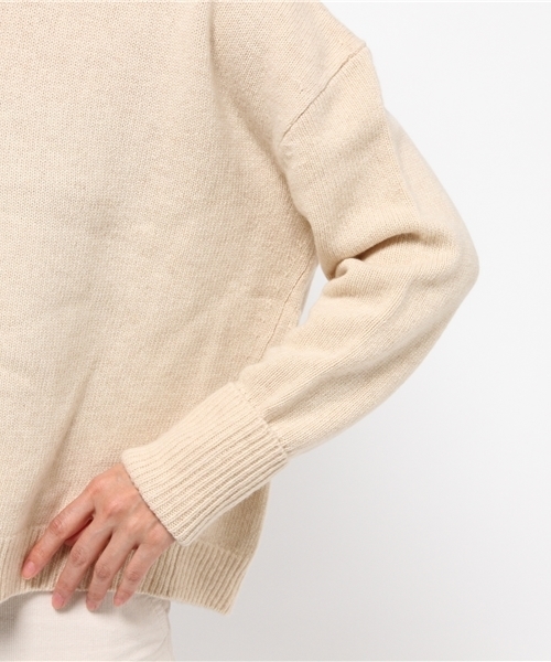 JOURNAL STANDARD(ジャーナルスタンダード)の「カシミヤウールビッグシルエットクループルオーバー#(ニット/セーター・レディース・ベージュ/ライトグレー/チャコールグレー・FREE)」の12枚目の写真