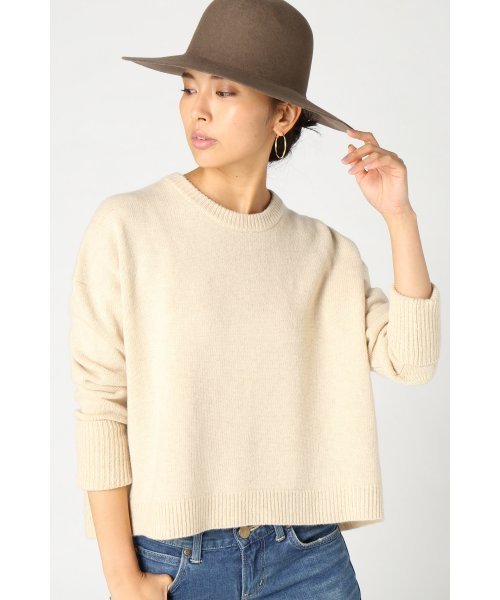 JOURNAL STANDARD(ジャーナルスタンダード)の「カシミヤウールビッグシルエットクループルオーバー#(ニット/セーター・レディース・ベージュ/ライトグレー/チャコールグレー・FREE)」の8枚目の写真