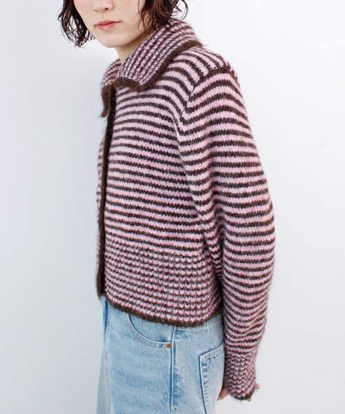 ABYS（アビス）の「配色ボーダーニットトップス（ニット/セーター・レディース・ピンク/イエロー/ブルー・FREE）」の18枚目の写真