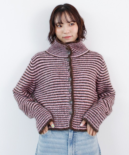 ABYS（アビス）の「配色ボーダーニットトップス（ニット/セーター・レディース・ピンク/イエロー/ブルー・FREE）」の20枚目の写真