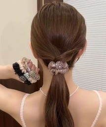 NO WAY（ノーウェイ）の「/Bz/キラキラスクエアヘアゴム(RZ)（ヘアゴム）」