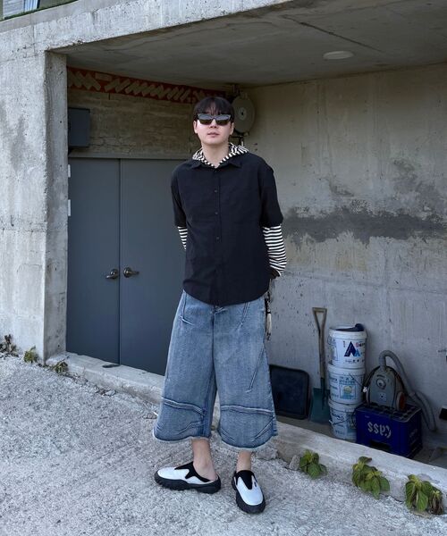 DNSR(ディーエヌエスアール)の「マルチダートバミューダデニムパンツブルー(その他パンツ・メンズ・その他・LARGE/X-LARGE/SMALL/MEDIUM)」の18枚目の写真