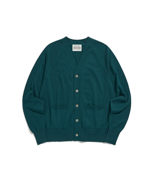 HISHANDER（ヒズハンダー）の「WHOLEGARMENT CARDIGAN [Blue Green]（カーディガン/ボレロ・レディース・その他・1/2/3）」の2枚目の写真