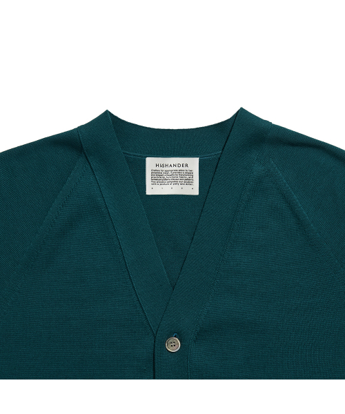HISHANDER（ヒズハンダー）の「WHOLEGARMENT CARDIGAN [Blue Green]（カーディガン/ボレロ・レディース・その他・1/2/3）」の4枚目の写真