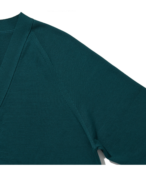 HISHANDER（ヒズハンダー）の「WHOLEGARMENT CARDIGAN [Blue Green]（カーディガン/ボレロ・レディース・その他・1/2/3）」の5枚目の写真