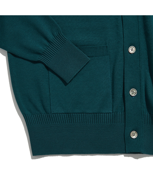 HISHANDER（ヒズハンダー）の「WHOLEGARMENT CARDIGAN [Blue Green]（カーディガン/ボレロ・レディース・その他・1/2/3）」の6枚目の写真