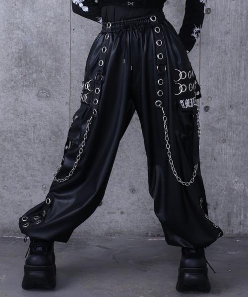 ま*ん様 アミリージュ ズボン カーゴパンツ PUサスペンダージョガーパンツ（カーゴパンツ）｜Amilige