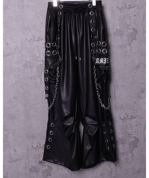 PUサスペンダージョガーパンツ（カーゴパンツ）｜Amilige