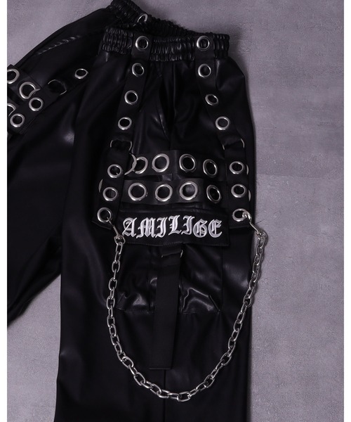 PUサスペンダージョガーパンツ（カーゴパンツ）｜Amilige