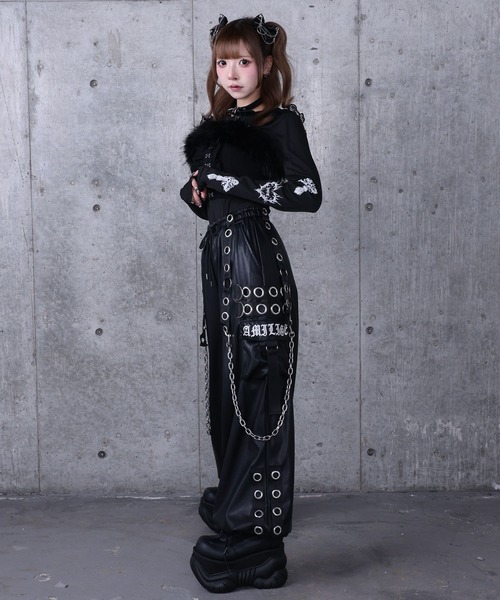 PUサスペンダージョガーパンツ（カーゴパンツ）｜Amilige