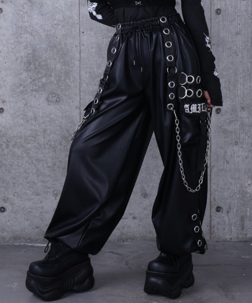 レフレム　カーゴパンツ　ブラック　スウェット　サスペンダー レフレム カーゴパンツ ブラック スウェット サスペンダー レフレム