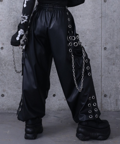 PUサスペンダージョガーパンツ（カーゴパンツ）｜Amilige