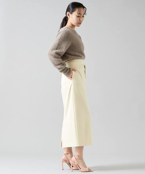 Tiara（ティアラ）の「リボンタイトスカート（スカート・レディース・ブラック/ベージュ/イエロー・2/4/3）」の8枚目の写真