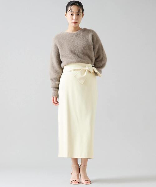 Tiara（ティアラ）の「リボンタイトスカート（スカート・レディース・ブラック/ベージュ/イエロー・2/4/3）」の9枚目の写真