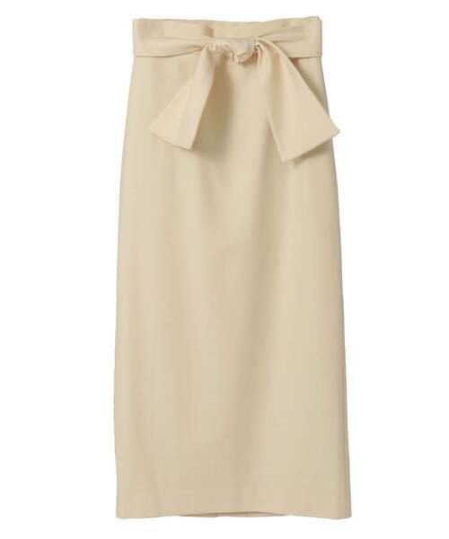 Tiara（ティアラ）の「リボンタイトスカート（スカート・レディース・ブラック/ベージュ/イエロー・2/4/3）」の10枚目の写真