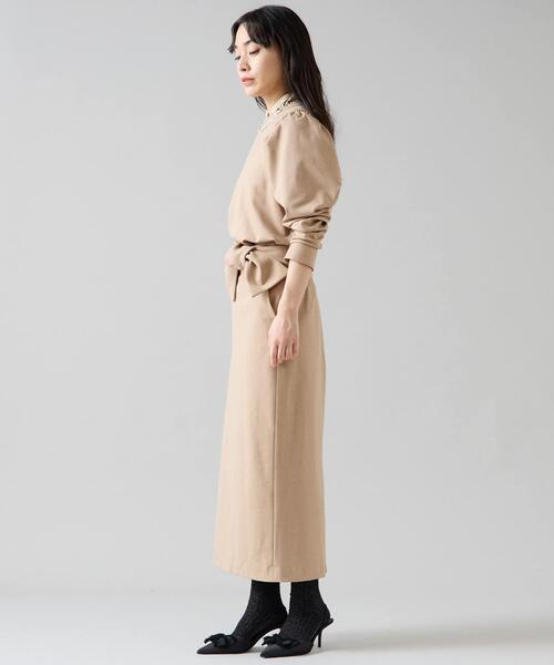 Tiara（ティアラ）の「リボンタイトスカート（スカート・レディース・ブラック/ベージュ/イエロー・2/4/3）」の12枚目の写真