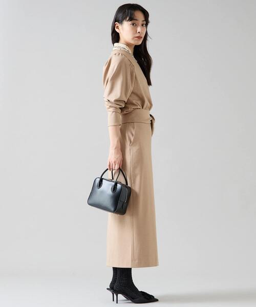 Tiara（ティアラ）の「リボンタイトスカート（スカート・レディース・ブラック/ベージュ/イエロー・2/4/3）」の14枚目の写真