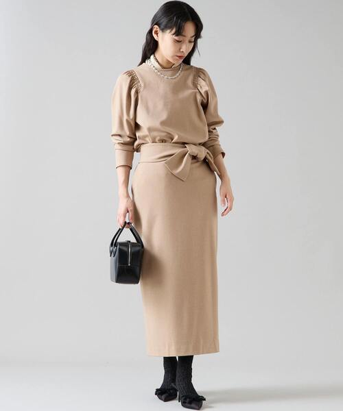 Tiara（ティアラ）の「リボンタイトスカート（スカート・レディース・ブラック/ベージュ/イエロー・2/4/3）」の15枚目の写真