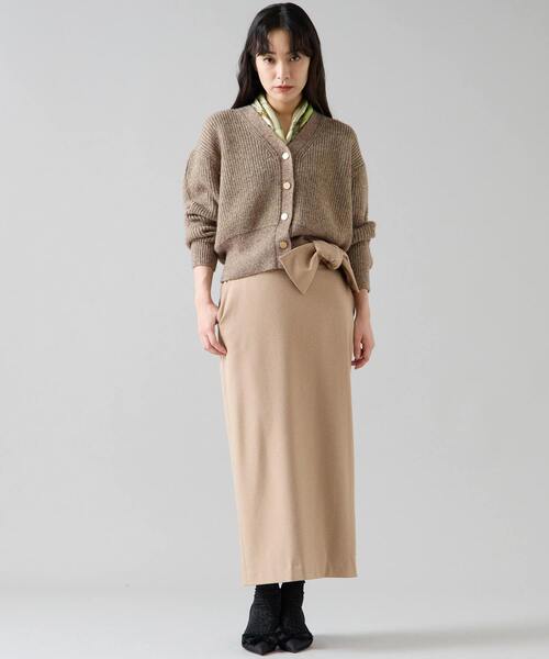 Tiara（ティアラ）の「リボンタイトスカート（スカート・レディース・ブラック/ベージュ/イエロー・2/4/3）」の16枚目の写真