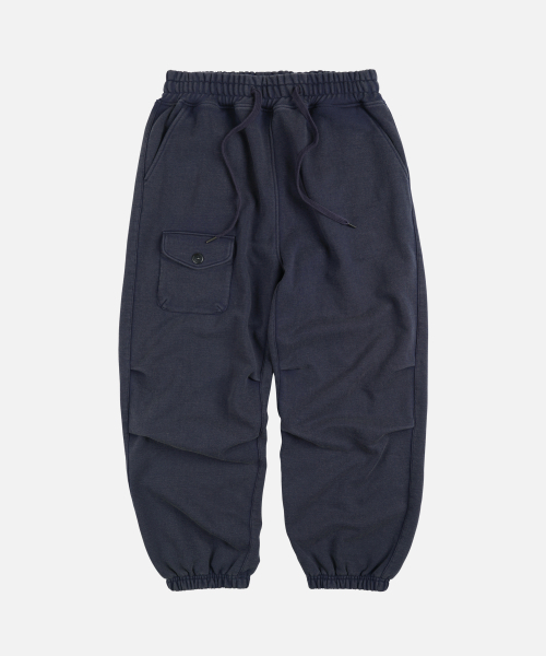 ARMY TWO TUCK SWEAT PANTS _ NAVY