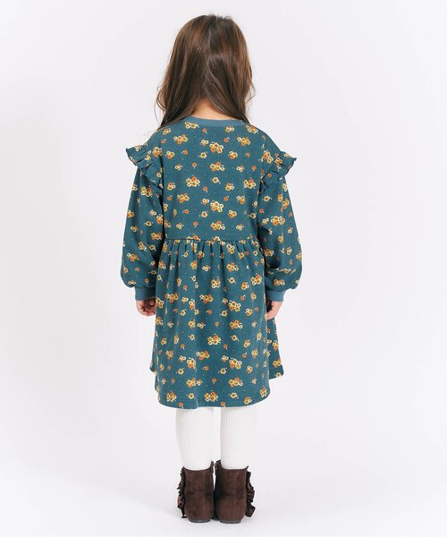 apres les cours（アプレレクール）の「【WEB限定】まいにち裏シャギーワンピ_ジュニア対応（ワンピース・キッズ・ブラック/アイボリー/グリーン/レッド・80/90/100/110/120/130/140）」の8枚目の写真