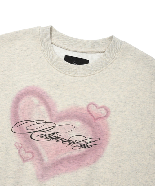 Retriever Club（レトリーバークラブ）の「HEART CROP CREWNECK [OATMEAL]（スウェット・レディース・その他・MEDIUM/SMALL）」の4枚目の写真