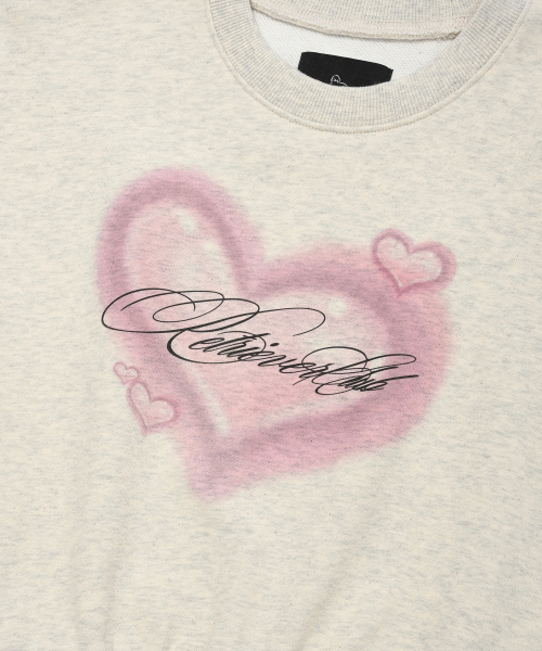 Retriever Club（レトリーバークラブ）の「HEART CROP CREWNECK [OATMEAL]（スウェット・レディース・その他・MEDIUM/SMALL）」の5枚目の写真