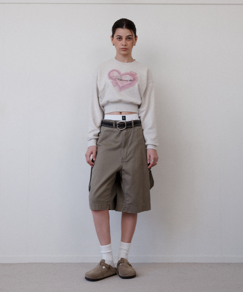 Retriever Club（レトリーバークラブ）の「HEART CROP CREWNECK [OATMEAL]（スウェット・レディース・その他・MEDIUM/SMALL）」の8枚目の写真
