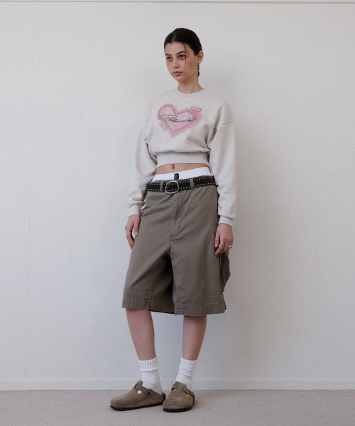Retriever Club（レトリーバークラブ）の「HEART CROP CREWNECK [OATMEAL]（スウェット・レディース・その他・MEDIUM/SMALL）」の9枚目の写真