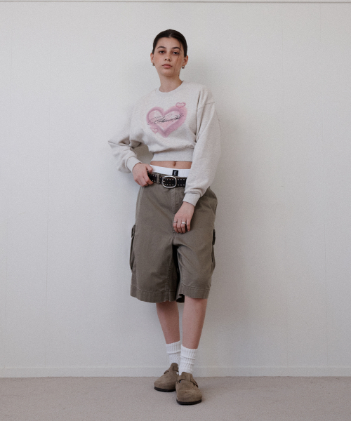 Retriever Club（レトリーバークラブ）の「HEART CROP CREWNECK [OATMEAL]（スウェット・レディース・その他・MEDIUM/SMALL）」の10枚目の写真