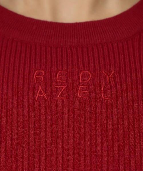 REDYAZEL(レディアゼル)の「パワショルロゴリブニットトップス(ニット/セーター・レディース・オフホワイト/グレー/レッド/ブラック・FREE)」の17枚目の写真