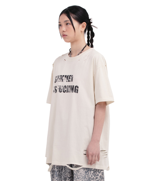 DEFGARMENTS（デフグラメンツ）の「PIG SUMMER T-SHIRTS [IVORY]（Tシャツ/カットソー・レディース・アイボリー・MEDIUM/LARGE）」の3枚目の写真