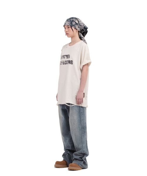 DEFGARMENTS（デフグラメンツ）の「PIG SUMMER T-SHIRTS [IVORY]（Tシャツ/カットソー・レディース・アイボリー・MEDIUM/LARGE）」の13枚目の写真