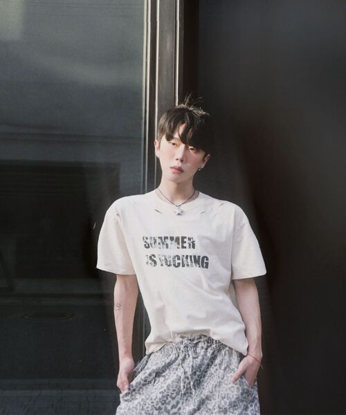 DEFGARMENTS（デフグラメンツ）の「PIG SUMMER T-SHIRTS [IVORY]（Tシャツ/カットソー・レディース・アイボリー・MEDIUM/LARGE）」の16枚目の写真
