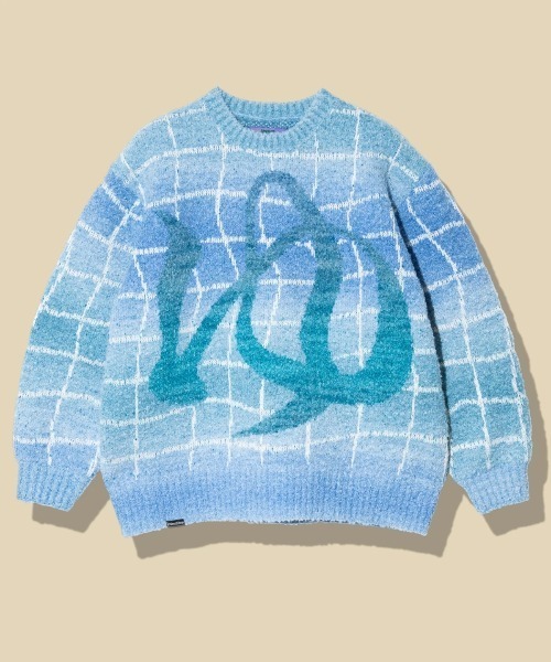 ゴースローキャラバン(GOSLOWCARAVAN)ゆったり銭湯MIXニットセーター 356111 GRN(Men’s) セール】ゆったり銭湯MIX ニットセーター（ニット/セーター）｜go slow