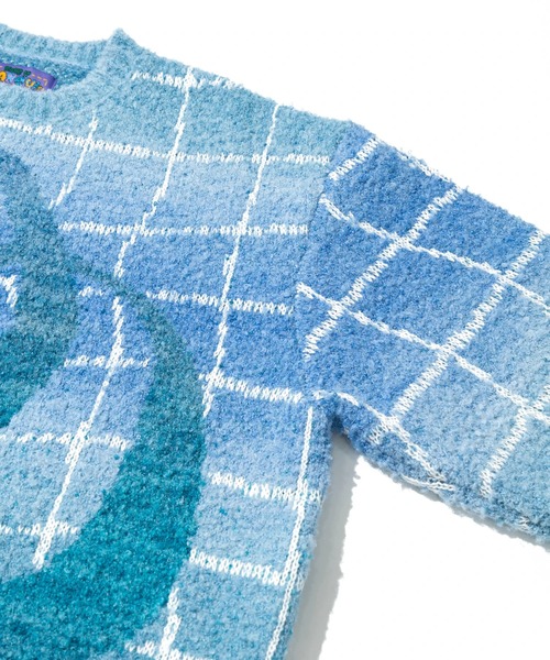 go slow caravan（ゴースローキャラバン）の「ゆったり銭湯MIX ニットセーター（ニット/セーター・メンズ・ライトブルー/ライトグリーン・LARGE/MEDIUM）」の18枚目の写真