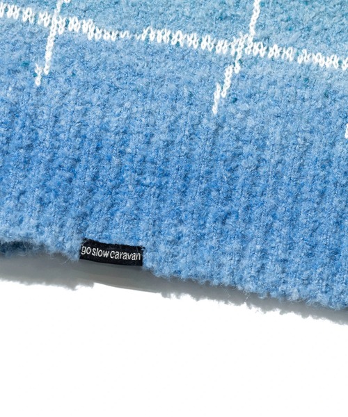 go slow caravan（ゴースローキャラバン）の「ゆったり銭湯MIX ニットセーター（ニット/セーター・メンズ・ライトブルー/ライトグリーン・LARGE/MEDIUM）」の20枚目の写真