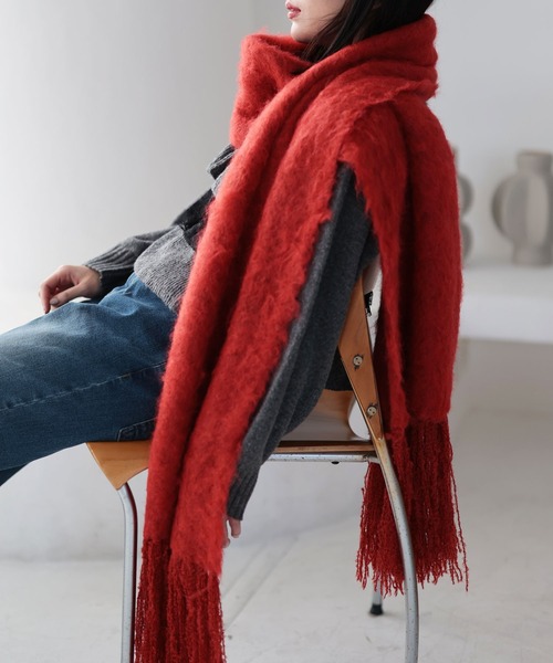 マフラー（レッド/赤色系）ファッション通販 - ZOZOTOWN