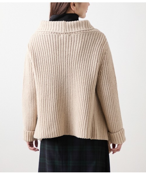 セール】ウールナイロン ローゲージニットトッパー（ニット/セーター
