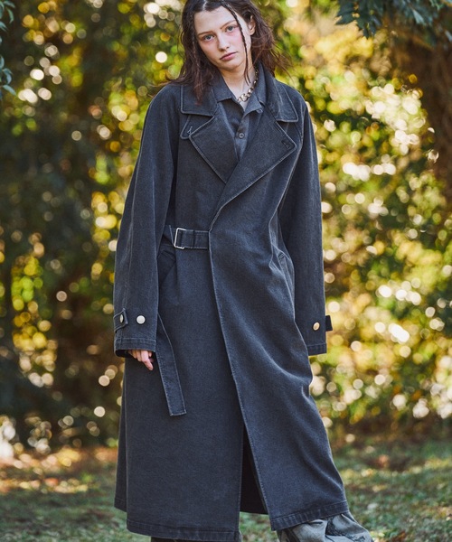 CASPER JOHN(キャスパージョン)の「Tielocken shop coat/タイロッケンショップコート(その他アウター・メンズ・ブラック/ホワイト・LARGE/MEDIUM/SMALL/X-SMALL)」の2枚目の写真