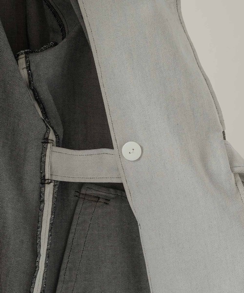 CASPER JOHN(キャスパージョン)の「Tielocken shop coat/タイロッケンショップコート(その他アウター・メンズ・ブラック/ホワイト・LARGE/MEDIUM/SMALL/X-SMALL)」の13枚目の写真