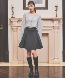 AND COUTURE（アンドクチュール）の「ベルト付きボックスミニスカート（スカート・レディース）」