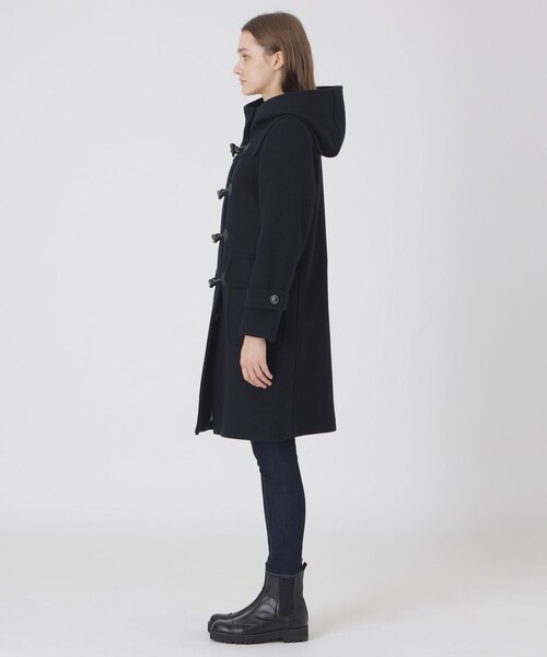 BLUE LABEL CRESTBRIDGE（ブルーレーベルクレストブリッジ）の「【一部店舗限定】メルトンダッフルコート（ダッフルコート・レディース・ダークネイビー/オフホワイト・38/36）」の9枚目の写真