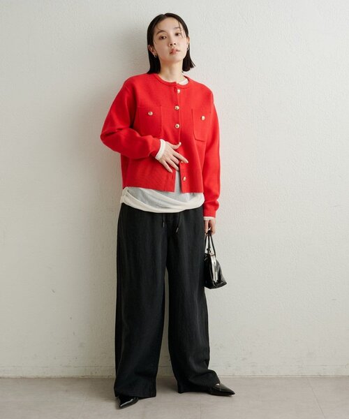 Omekashi(オメカシ)の「チュールTシャツ(Tシャツ/カットソー・レディース・オフホワイト/ブラック/ピンク・FREE)」の22枚目の写真