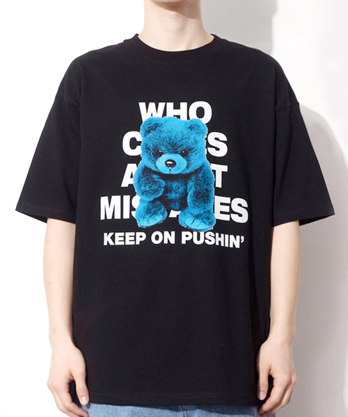 QT8 GARMENTS（キューティーエイトガーメント）の「RG Rough Bear Tee (Black)（Tシャツ/カットソー・レディース・その他・LARGE/MEDIUM/SMALL/X-LARGE）」の2枚目の写真