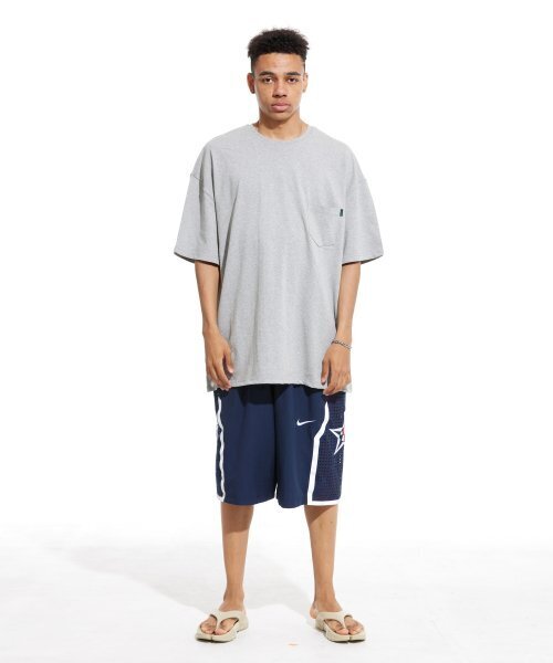 CREAM SODA LAB(クリームソーダラボ)の「オーバーサイズ無地ポケット半袖Tシャツグレー(Tシャツ/カットソー・メンズ・その他・MEDIUM/X-LARGE/LARGE)」の8枚目の写真