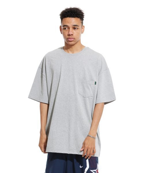 CREAM SODA LAB(クリームソーダラボ)の「オーバーサイズ無地ポケット半袖Tシャツグレー(Tシャツ/カットソー・メンズ・その他・MEDIUM/X-LARGE/LARGE)」の9枚目の写真